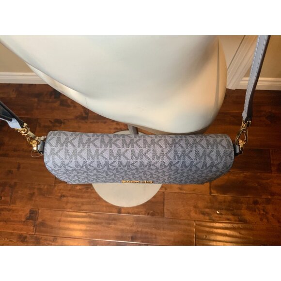 Michael Kors Light Blue Jet Set Logo Crossbody Bag Purse - Picture 3 of 8